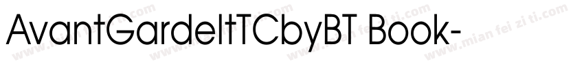 AvantGardeItTCbyBT Book字体转换